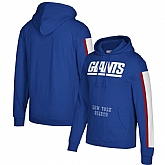 New York Giants Mitchell & Ness Three Stripe Pullover Hoodie Royal,baseball caps,new era cap wholesale,wholesale hats